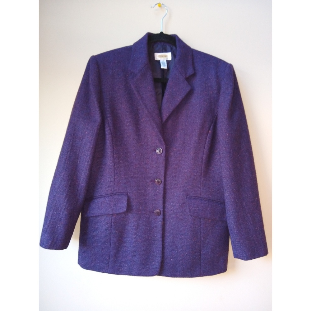 Talbot's Purple Wool Blazer